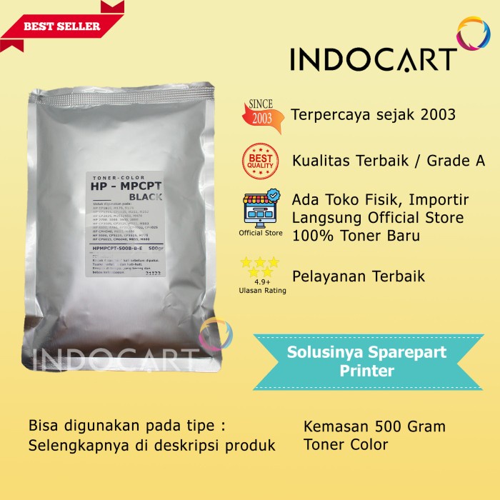 Multi Purpose Chemical-HP/Canon Universal Color Toner Powder-500g-CMYK