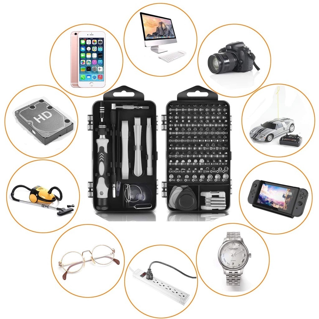 115 in 1 HP ไขควงชุดคอมพิวเตอร์แล็ปท็อป HP Service ไขควง 115 in 1 ไขควงมัลติฟังก์ชั่น