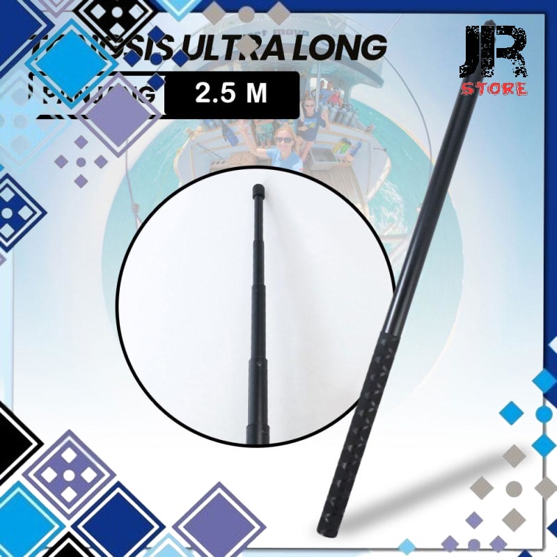 Tongsis Selfie Stick Ultra ยาวที่มองไม่เห็น Insta360 Gopro 2.5 M Yz502 หรือ Yz525 หรือ Yz511 หรือ Yz