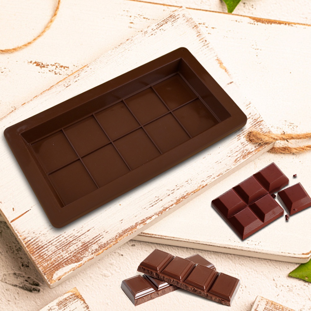 ช็อกโกแลตบาร์แม่พิมพ์ซิลิโคนลึก Break Apartment Candy Bar แม่พิมพ์ Non-Stick Easy Release ฮาโลวีนช็อ