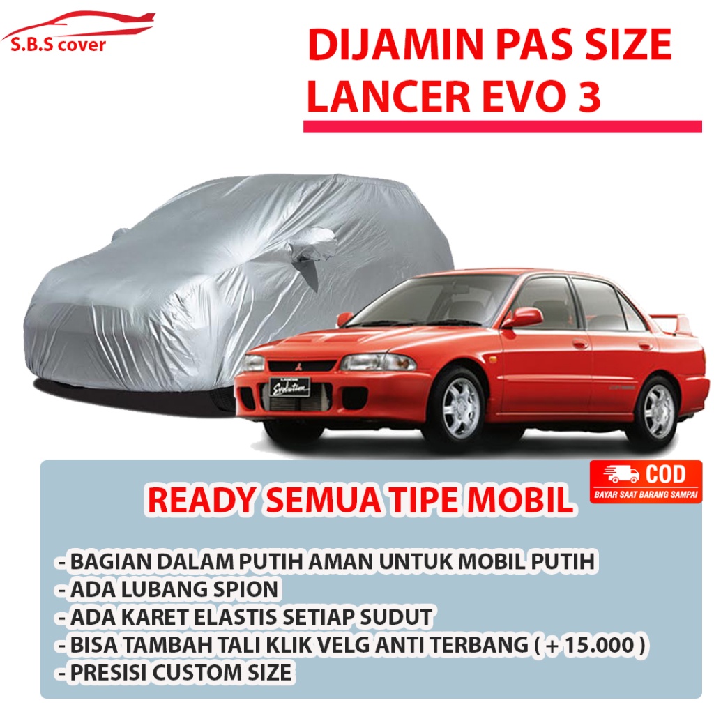 LANCER EVO 3 ฝาครอบตัวรถ LANCER ผ้าคลุมรถ LANCER EVO 3 ซีดาน รถ Lancer Evo 3 Lancer Evo 4