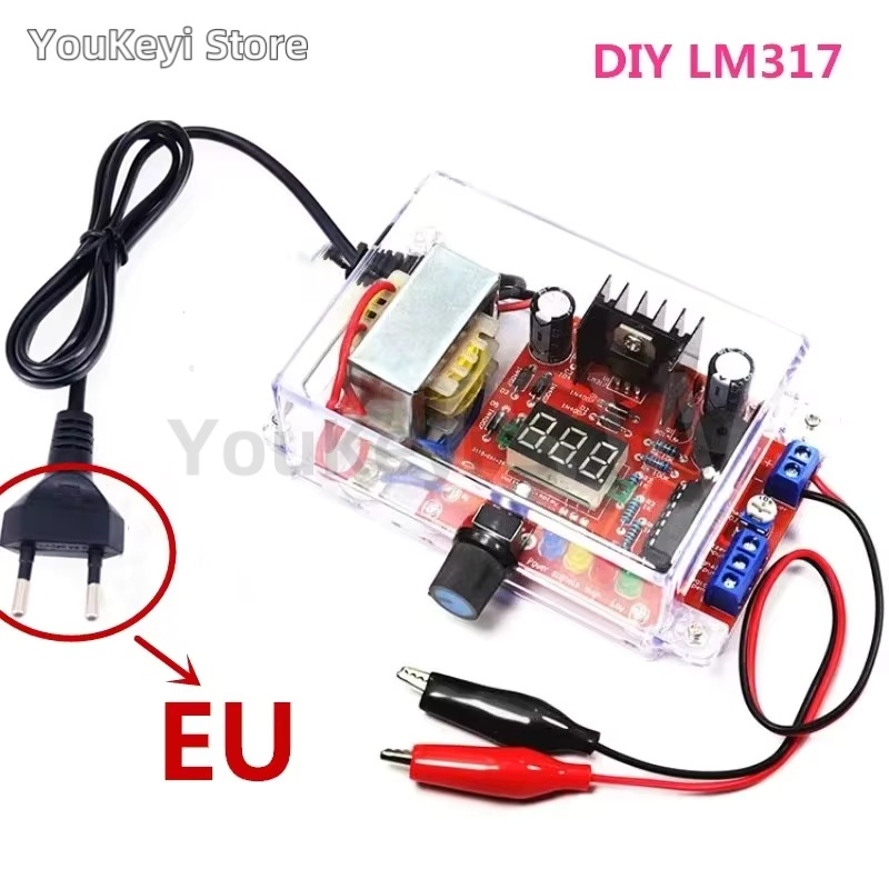 ใหม่ DIY ชุด LM317 ปรับแรงดันไฟฟ้าปกติ 110V 220V ถึง 1.25V-12.5V Step-down โมดูลแหล่งจ่ายไฟ PCB บอร์