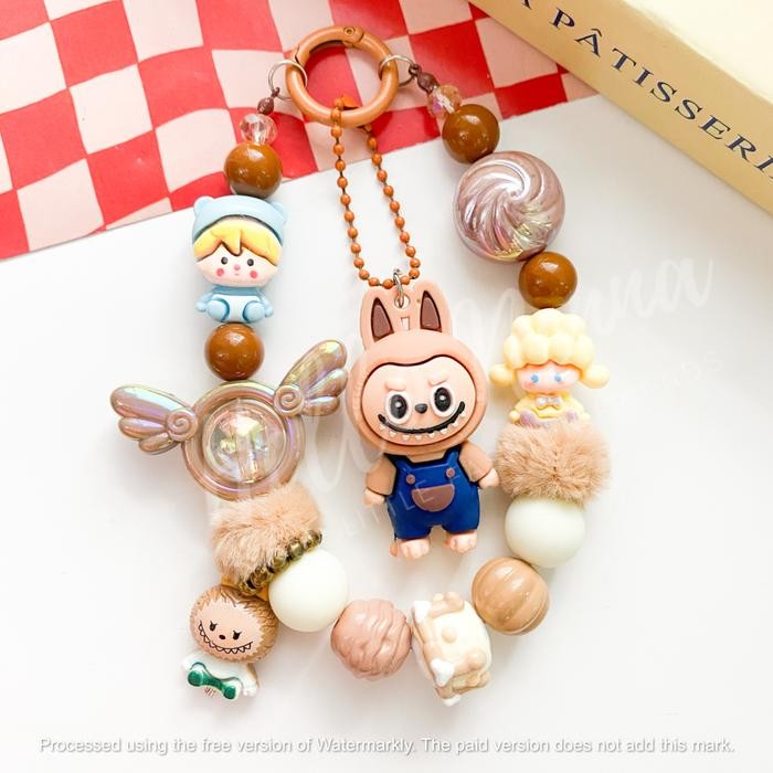 HP GANTUNGAN มือถือ- พวงกุญแจโทรศัพท์มือถือที่แขวนและกระเป๋า Charm Character P0Pmart & Labu2 Cry Bab