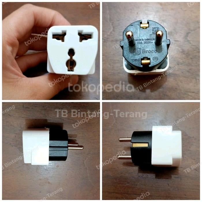 พร้อม JT BROCO ELECTRICAL PLUG OVER ADAPTER PLUG 3 ขาถึง 2 ขา