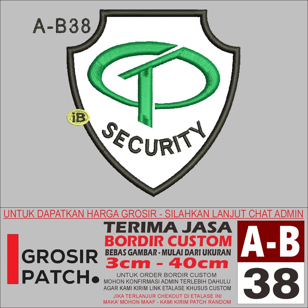 MB EMBROIDERED PATCH โลโก้ A-B38