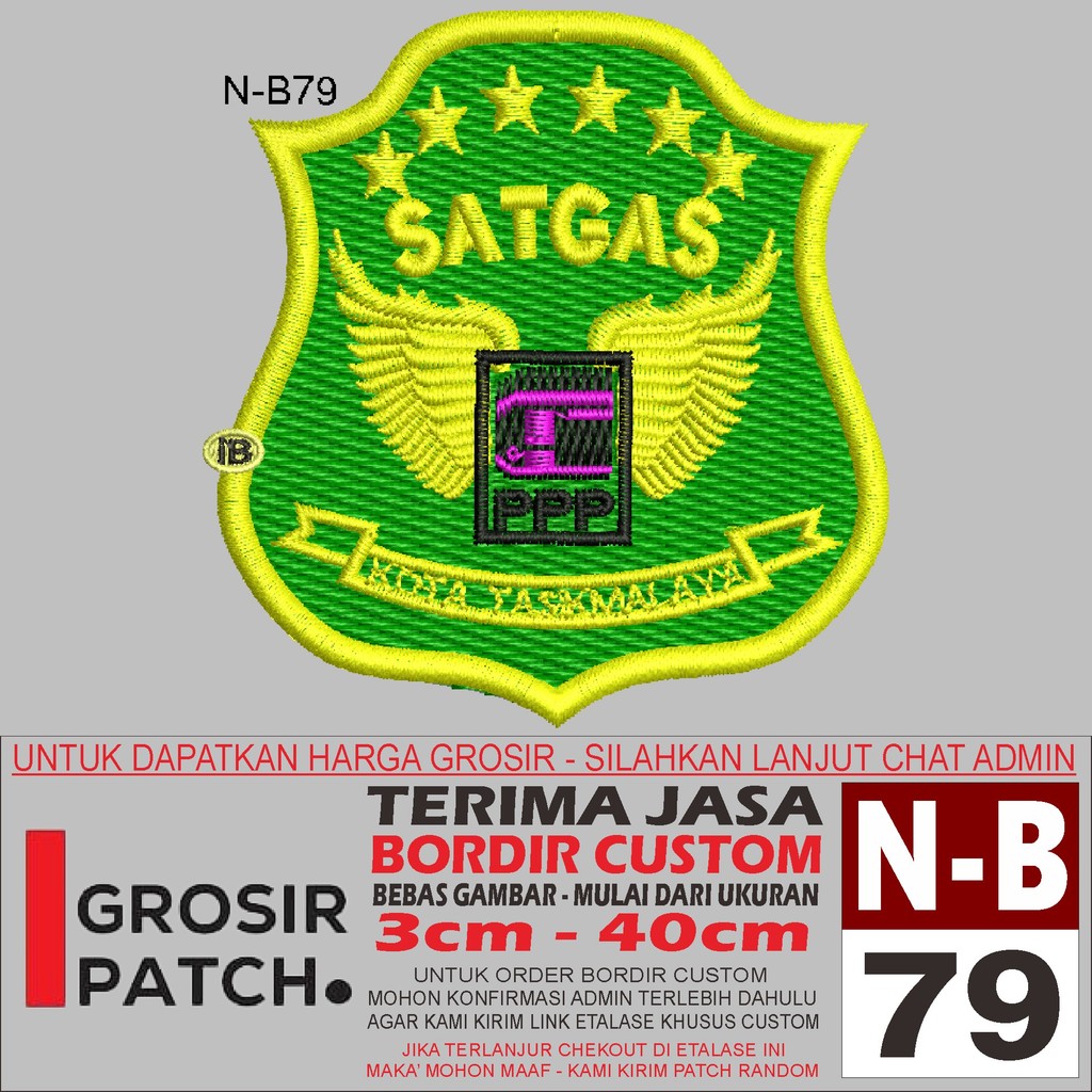 MB EMBROIDERED PATCH N-B79 โลโก้ SATAGAS อุปกรณ์เสริม/EMBROIDERY