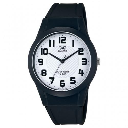 รับประกัน Q&Q QQ ANALOG UNISEX WATCH สีดํา VQ50J001YY ORIGINAL CODE 343