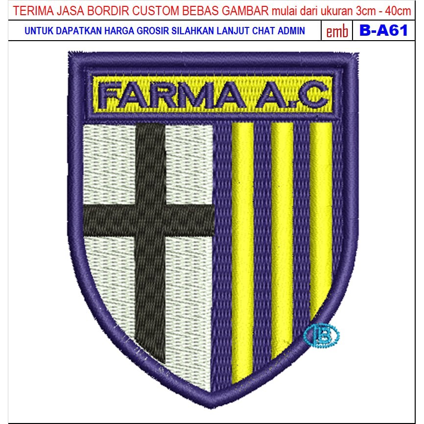 FC-27 PATCH EMBROIDERY FARMA AC FOOTBALL/CLUB ACCESSORIES