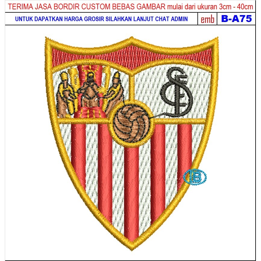FC-39 SEVILLA FOOTBALL/CLUB EMBROIDERY PATCH ACCESSORIES