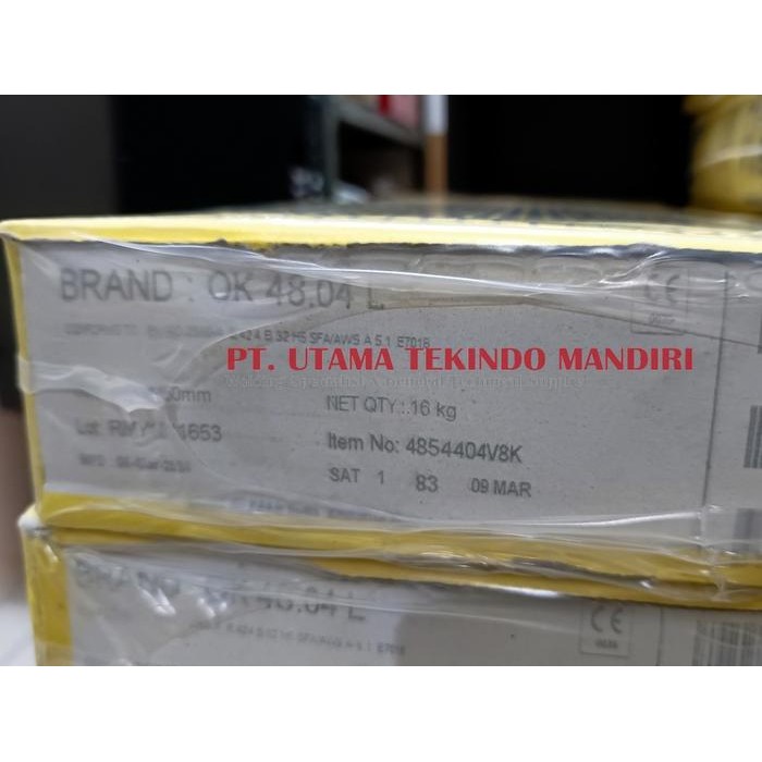 ลวดเชื่อม ESAB OK 48.04L - AWS E7018