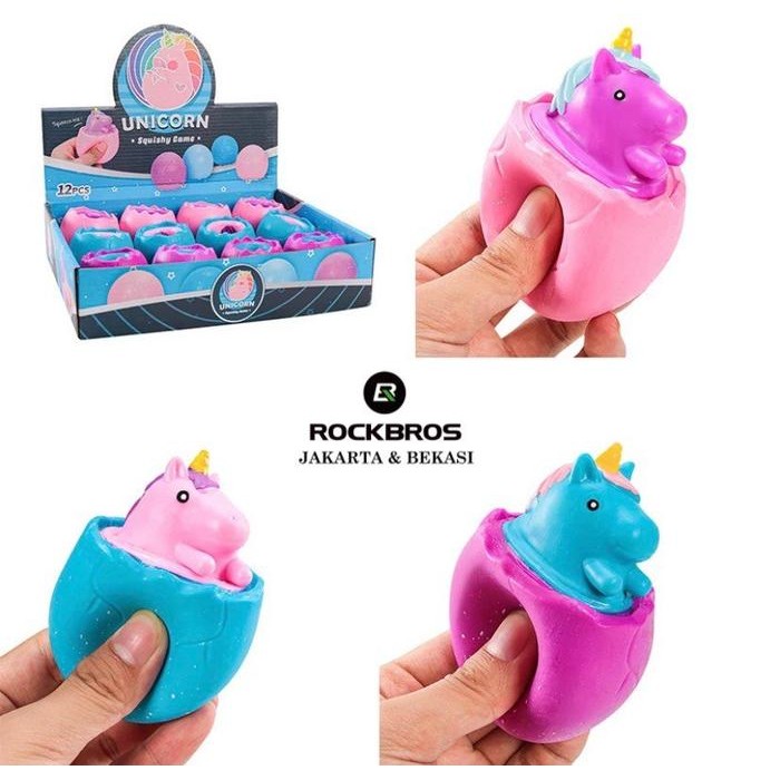 Squishy Unicorn Egg Squeeze ของเล่นเด็กใหม่ Shell Squirrel Fidget ของเล่น