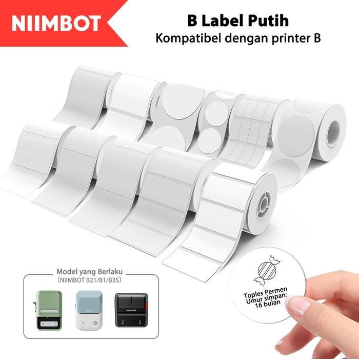 Niimbot D11/D110/D101 Thermal Sticker Label สีขาวกันน้ํา Anti-Oil Anti-Scratch กระดาษ