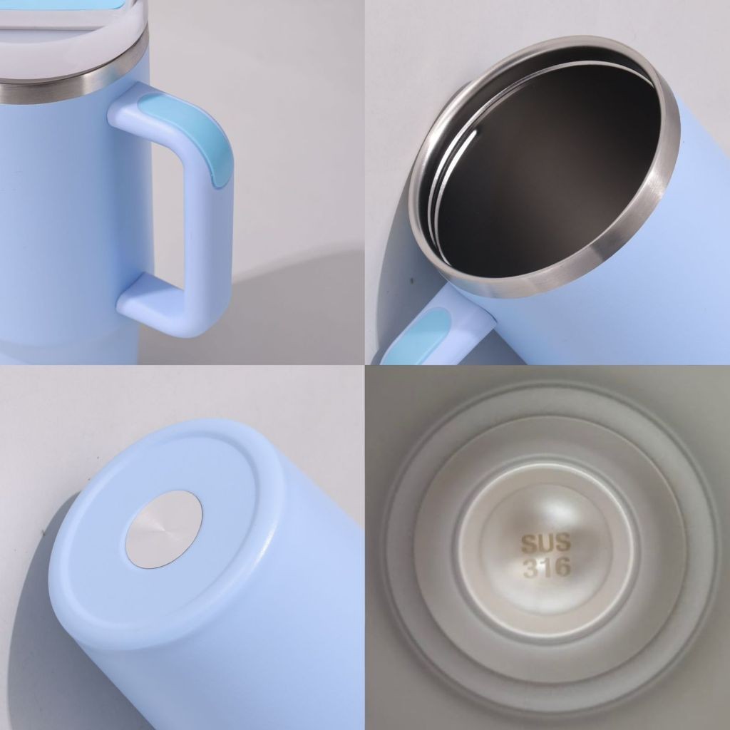 แก้วน้ําสีสแตนเลส SUS316 ขนาด 1200 มล. / แก้วน้ําไวรัส [2]