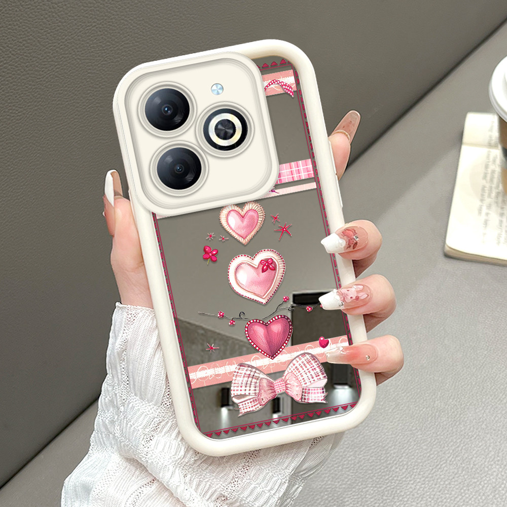 HP ใช้งานร่วมกับ Infinix Smart 8 Hot 40i Tecno Spark 20 20C Pop Go 2024 เคสโทรศัพท์ Softcase Handpho