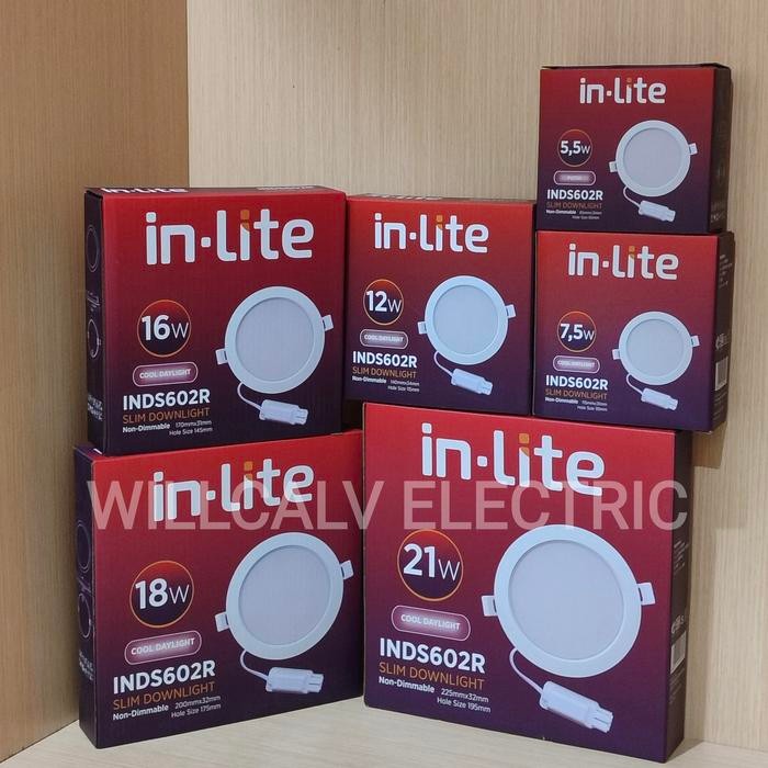Inlite INDS602R 5.5W 7W 12W 16W 18W 21W ดาวน์ไลท์ led