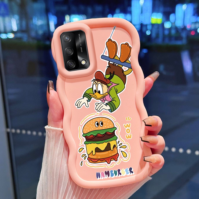 ปลอก Hp Untuk OPPO A74 A95 A91 F15 F19 F19s A93 F17 Pro Reno 4F Reno 3 Reno 4 Lite Reno 6 Lite กรณีป