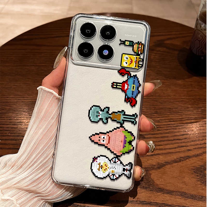 HP ล่าสุดแฟนซี Spongebob เคสผู้ชาย Iphone 16 Pro Max 17 Pro Max 17 Air 16e 11 13 Pro Max 15 Pro Max 