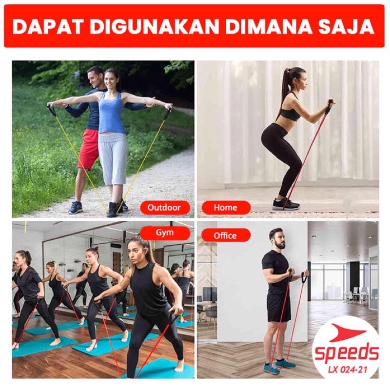 SPEEDS RESISTANCE TUBE LONG ELASTIC RESISTANCE BAND FITNESS GYM SPORTS EQUIPMENT QUALITY