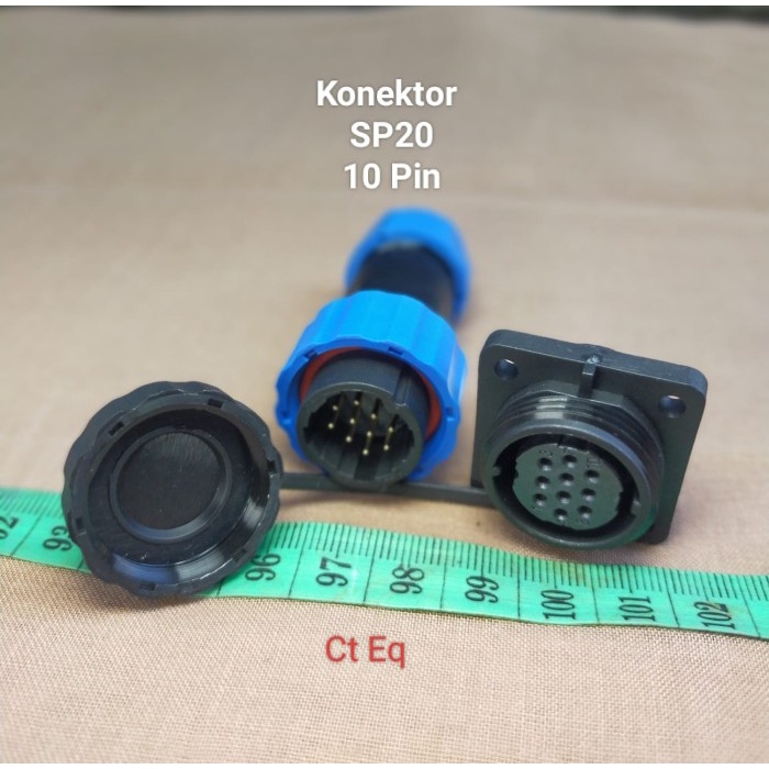 SP20 CONNECTOR 10 Pin PLUG n ซ็อกเก็ต IP68 Panel Mount ปลั๊กเชื่อมต่อ