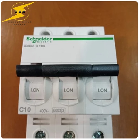 Mcb ic60n 3p 10a a9f74310 3phase 3pull 3 เฟส 3p 3 เฟส