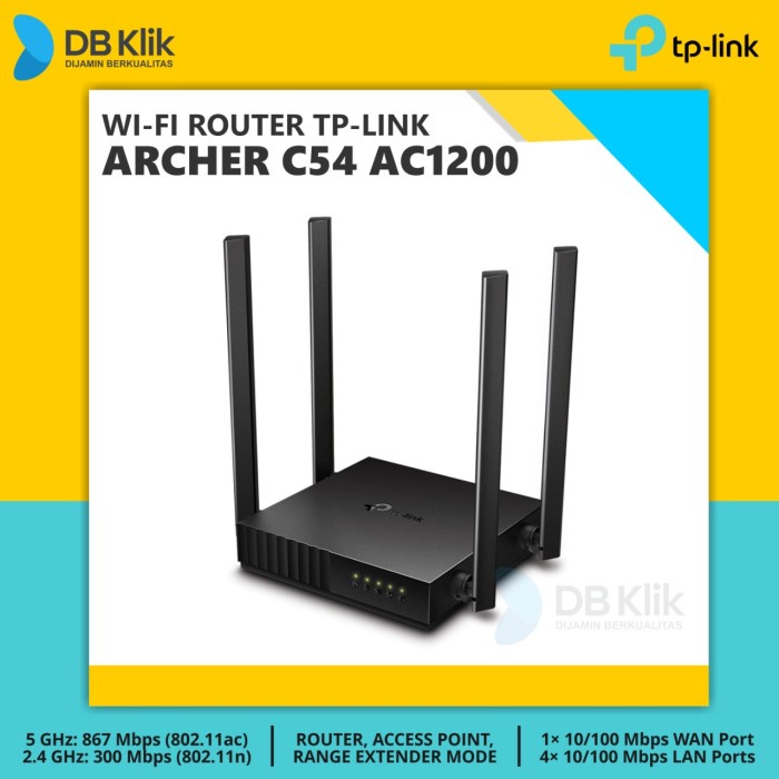 TP-Link ARCHER C54 AC1200 เราเตอร์ดูอัลแบนด์ - เราเตอร์ WiFi TP Link C54