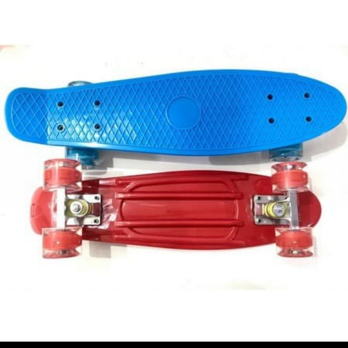 ใหม่ Penny Board สเก็ตบอร์ดปลา Banana Board Penny Board เด็ก 22 นิ้ว