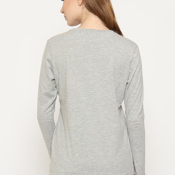 Hammer Women Basic T-Shirt Z5To002A1 เสื้อยืดแขนยาวผู้หญิงสีเทา