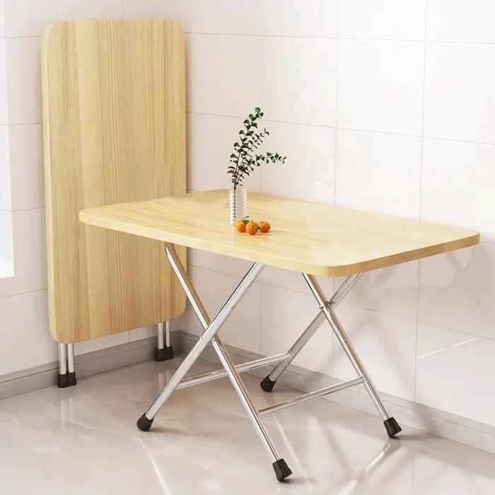 Mehaa โต๊ะพับอเนกประสงค์ 80x80 และ 60x40 เฟอร์นิเจอร์เหล็กกลมพลาสติก