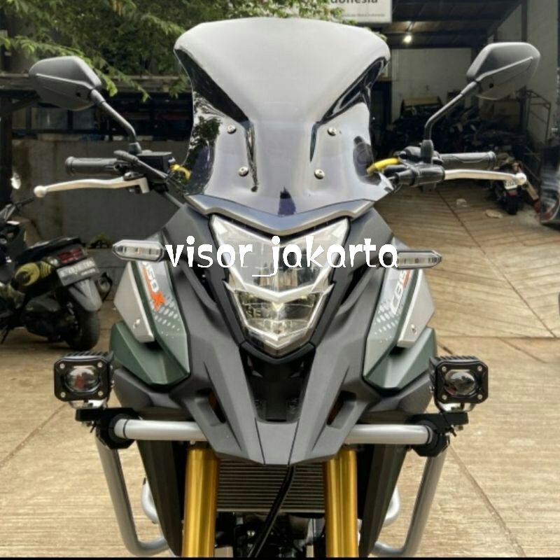 ชิว WINDSHIELD HONDA NEW CB150X, MODEL BMW g310, 3MM THICKNESS แถมน๊อต+สเปเซอร์.(VISOR_WORKSHOP.91)