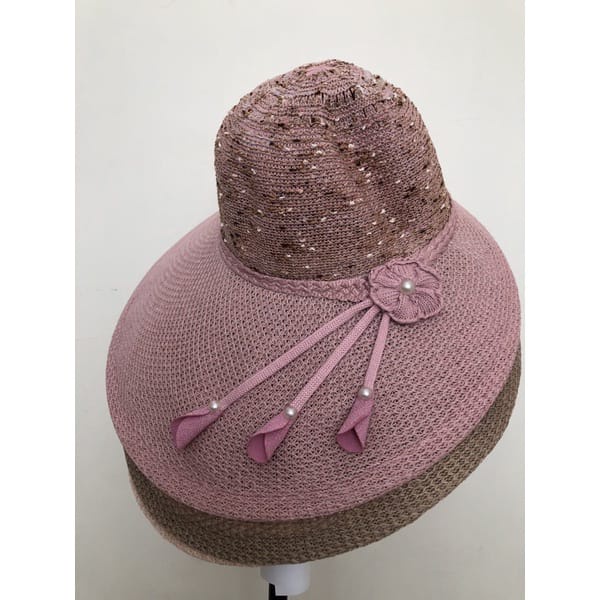 รับประกันใหม่ - REDTREE Womens Floral UV Protection Beach Hat - นําเข้า Beach Summerhat T71