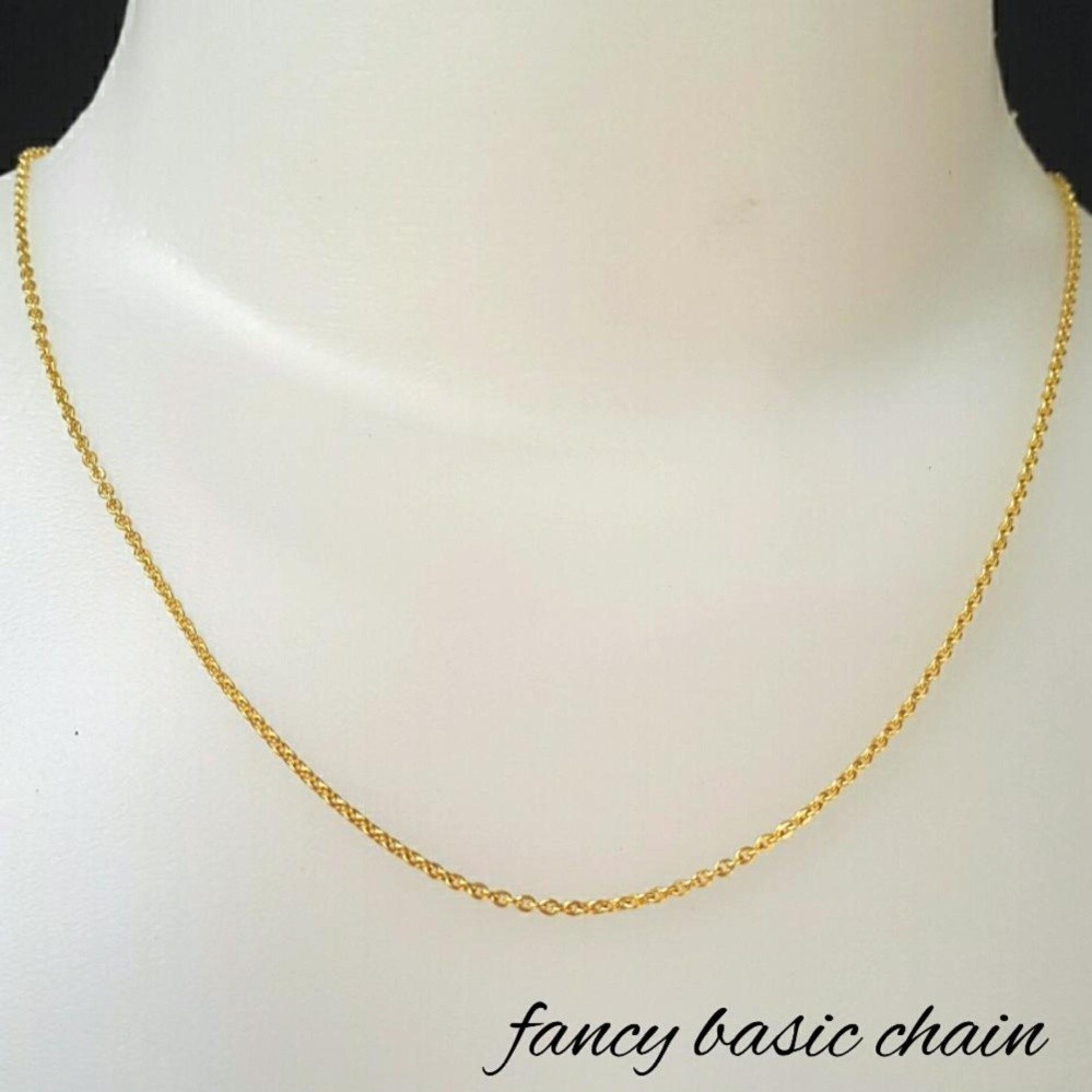 สร้อยคอ 24k ชั่ง 16 กรัม ลายอักษรบิด