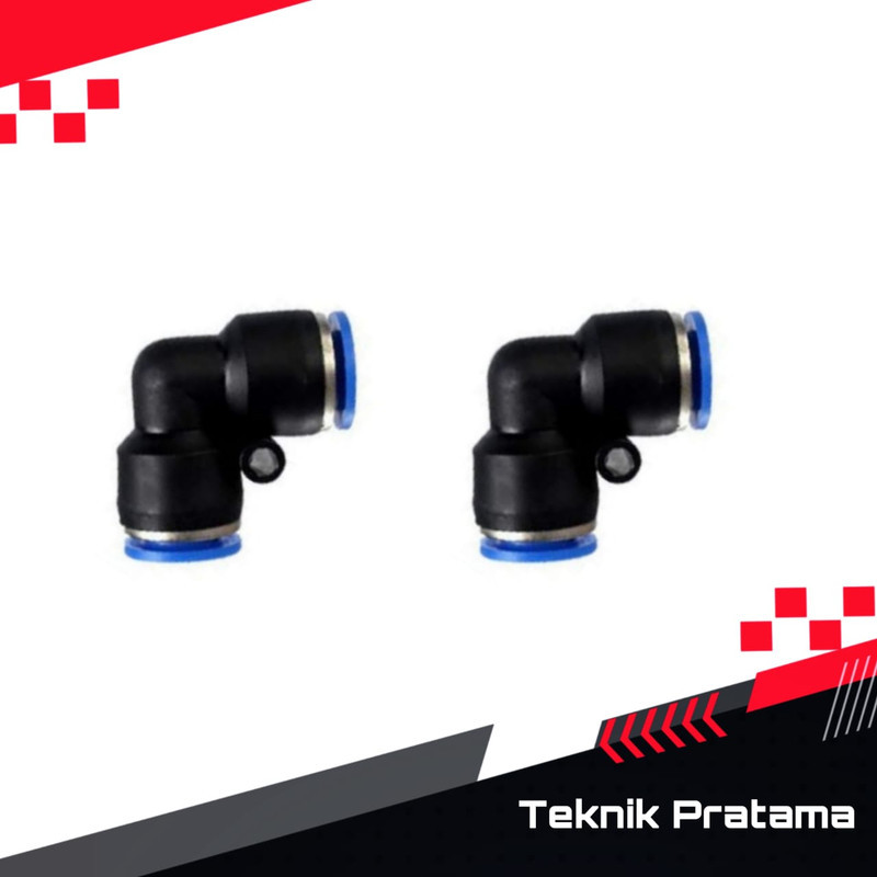 BESTSELLER!! ท่อ PV 6 FITTING ELBOW PNEUMATIC 6 MM X 6 MM