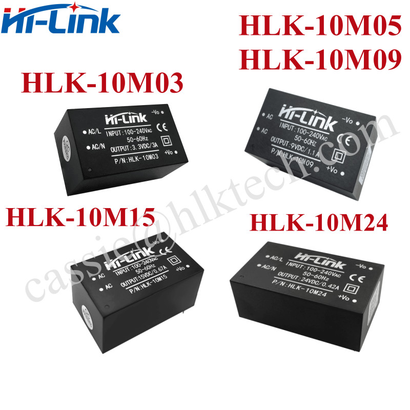จัดส่งฟรี ACDC 90-245V HLK-10M03/10m05/10M09 220V ถึง 5V 2A 10W อัจฉริยะในครัวเรือนขนาดกะทัดรัด swit