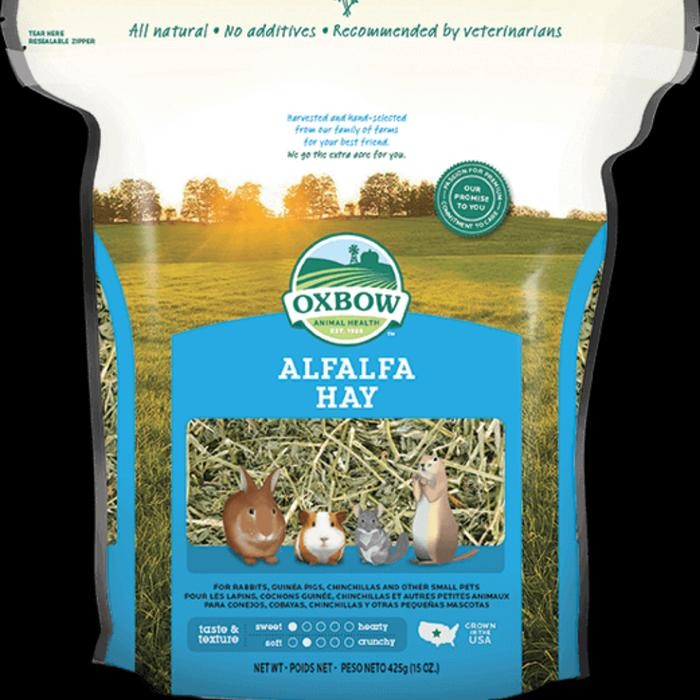 Snouty- Oxbow Alfa Hay 425gr 12oz หญ้าฟาง กระต่าย หนูแฮมสเตอร์ หนูตะเภา