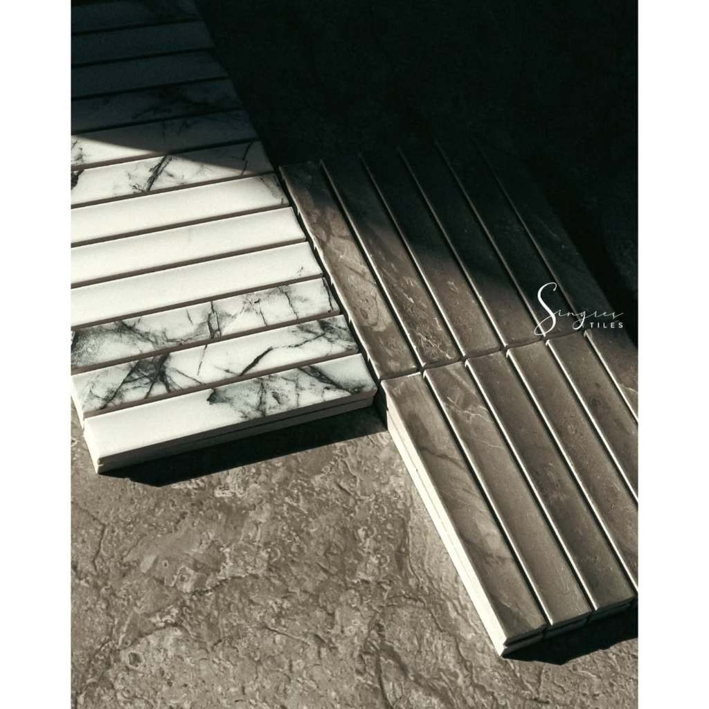 Finacel1 Singres Tiles - Arabisto White Fuji Singres Mosaic Tiles