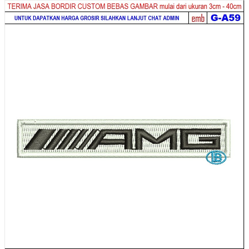 HD-123 AMG MERCEDES BENZ MOTORCYCLES/RACING/CLUB EMBROIDERY PATCH