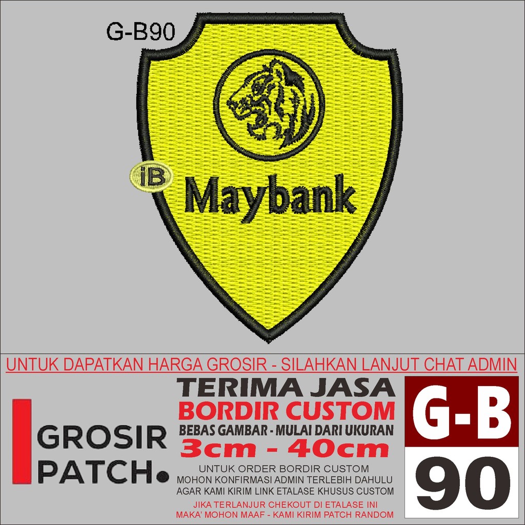 MB PATCH EMBROIDERED LOGO G-B90 MAYBANK ACCESSORIES/EMBROIDERY