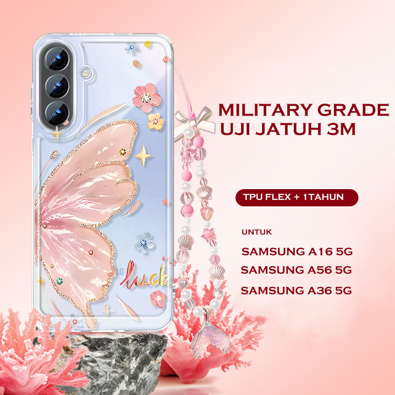 ผีเสื้อความงาม Art Drop ทนปลอก Iphone A6s A6t Pro 5G Y05 V70 Fe 17 Pro Max 17 Air 15 Pro Max 11 Pro 