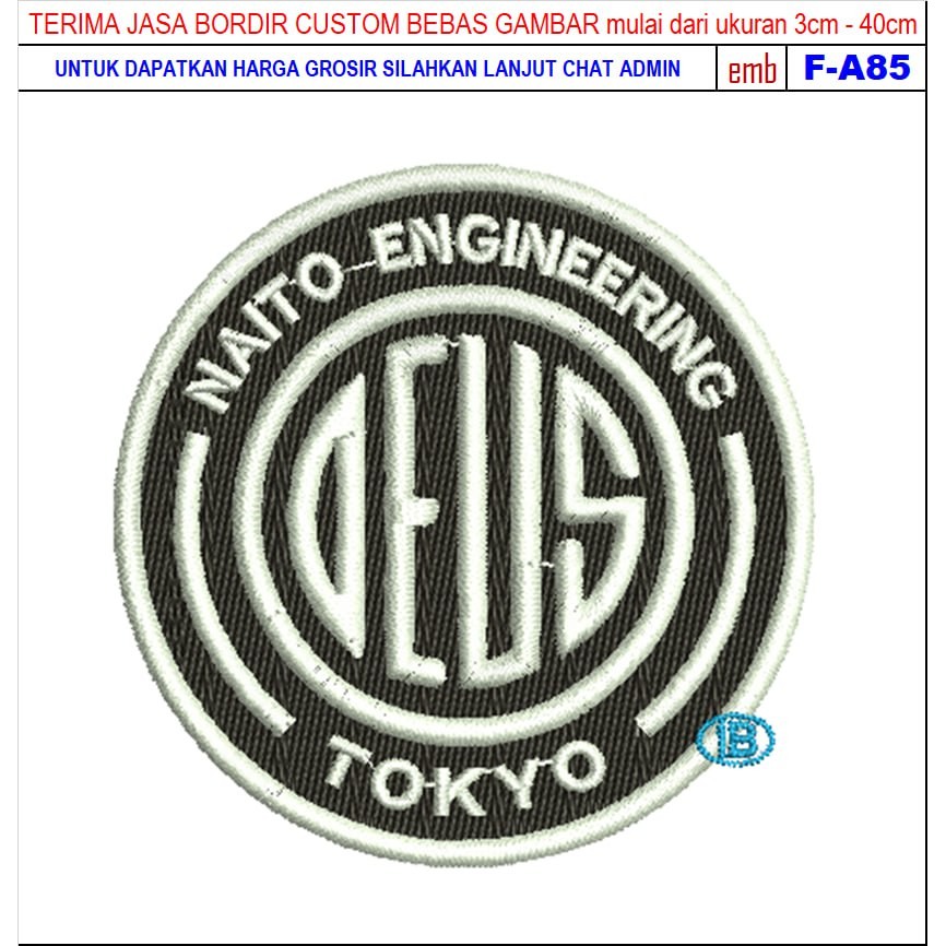 HD-237 DEUS NAITO ENGINEERING TOKYO EMBROIDERY PATCH