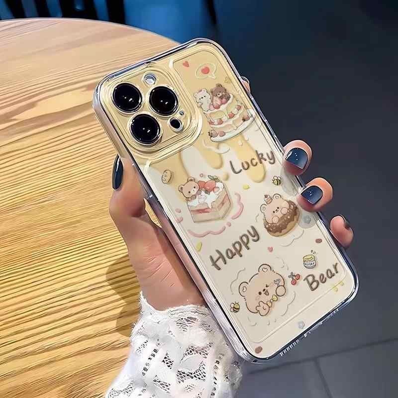 HP ใหม่ล่าสุด Soft Cake Bear สําหรับ Xiaomi M7 Plus C85 C71 15 Ultra 14 14T Pro Poco X7 F7 Pro C75 C