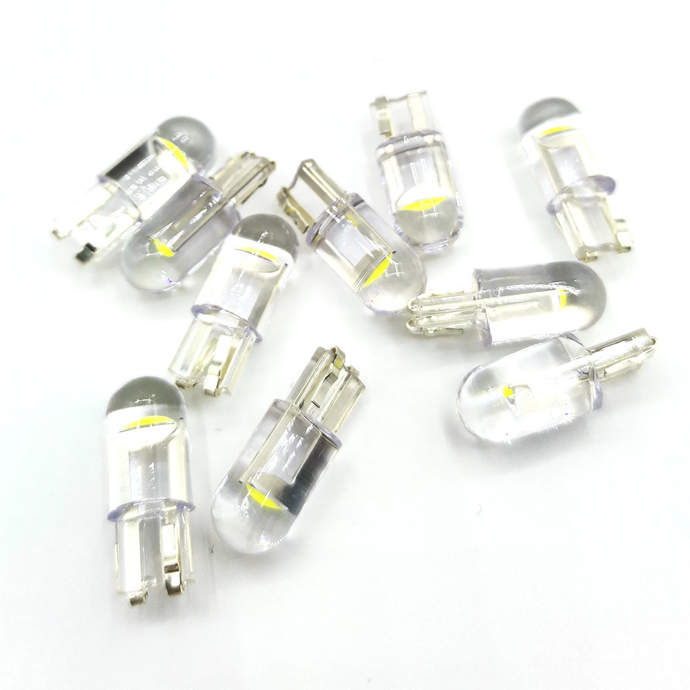 10 ชิ้นใหม่ T10 W5W WY5W 168 501 2825 COB LED รถที่จอดรถเครื่องมือด้านข้างประตูหลอดไฟป้ายทะเบียนอัตโ