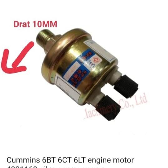 4931169 CUMMINS สวิตช์แรงดันน้ํามัน THREAD 10MM 6BT 6CT 6LT