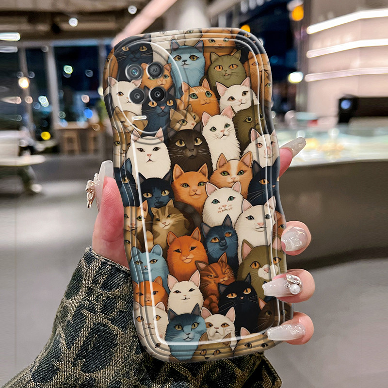 ปลอก Hp สําหรับ Realme 8 8 Pro 8i 8 5G 8s 5G Q3 Q3i V13 5G Narzo 50 4G Narzo 30 5G กรณีต่างๆ HP cat 