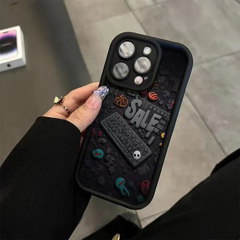 Soft Keyboard Graffiti Mens Case Hp Vivo Y19s Pro V50 Y29S Y29 Y04 4G Y19S Y17S V30 V30E V40 Lite 4G