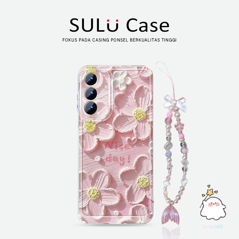 MERAH HP Pink Flower Top Class ล่าสุดปลอก Iphone 17 Air 15 Pro Max 11 13 Pro Max Ip11 7+ 8+ X Xs Max