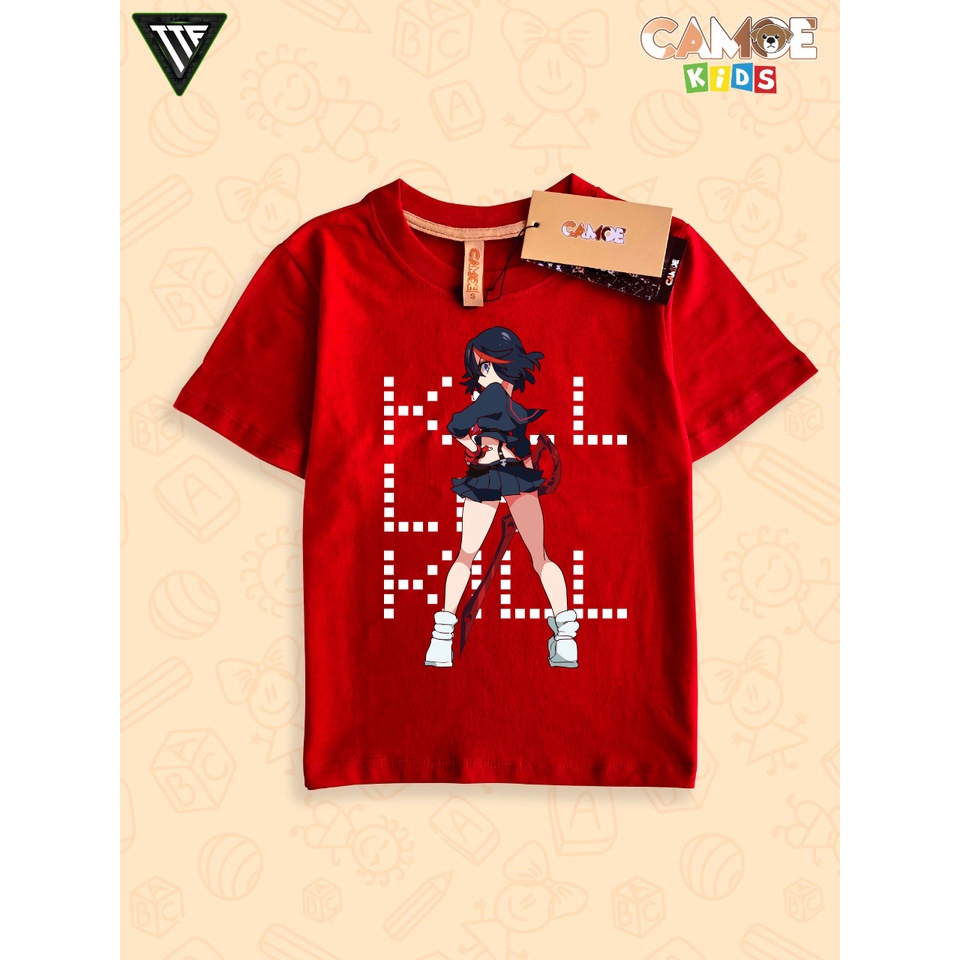 KIDS เสื้อยืดอนิเมะ Kill La Kill Ryuko Matoi
