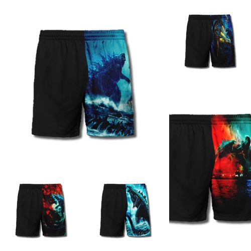 กางเกงพิมพ์ลายเด็ก - Godzilla Dinosaur Kong Model Childrens Distro Shorts - Saga Bandung