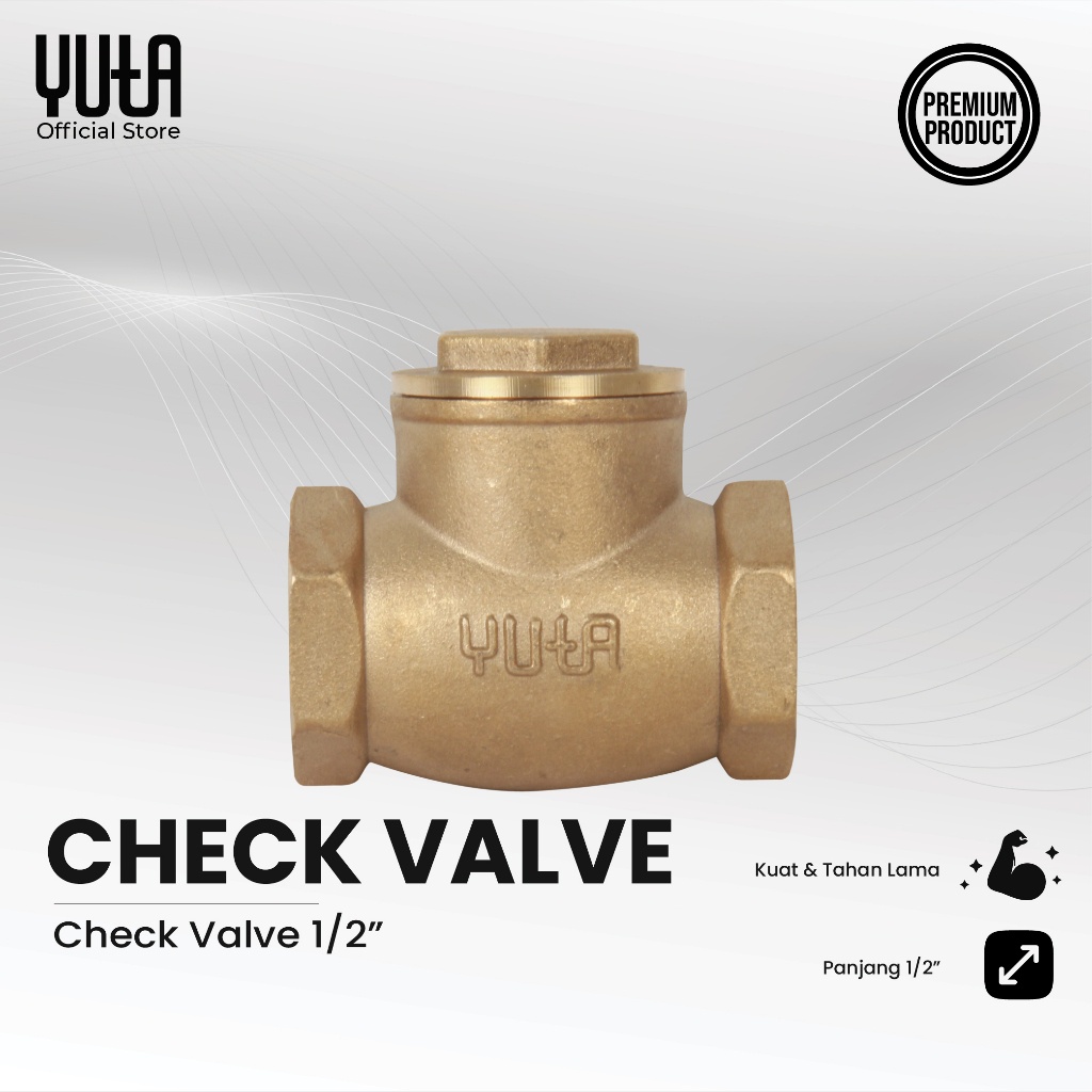 YUTAKA Stop Valve / Check Valve 125 Psi 1/2 นิ้ว