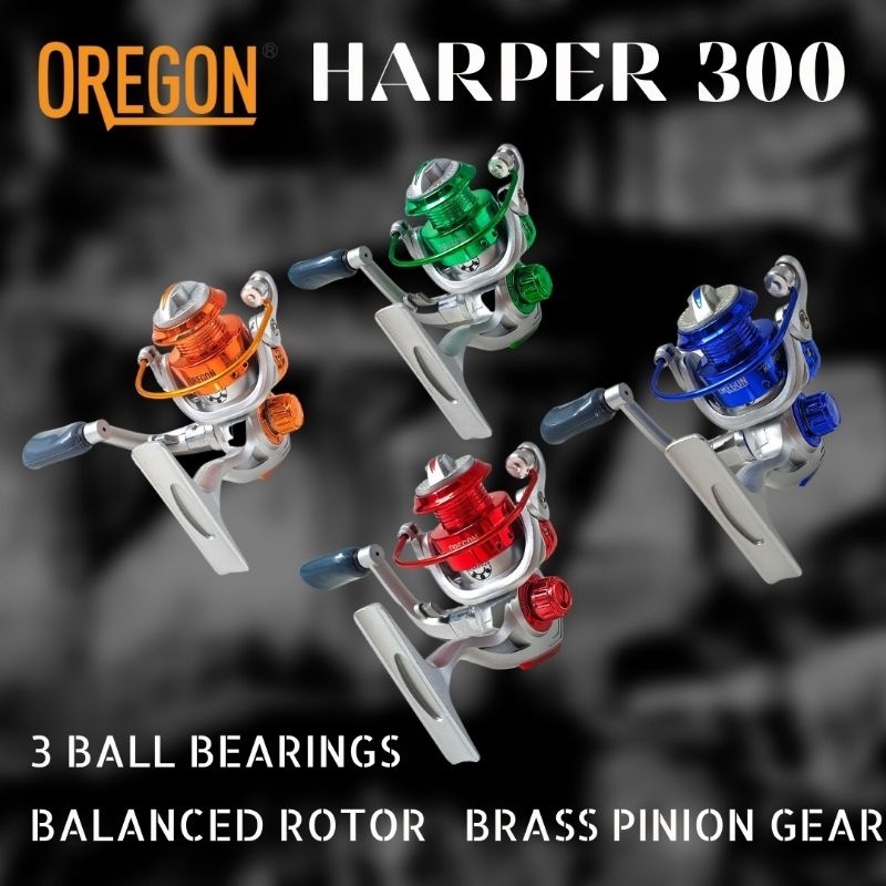 Oregon Pioster black Series & Pioster silver Series Reel Oregon Pioster spinning Oregon reel พิณer r
