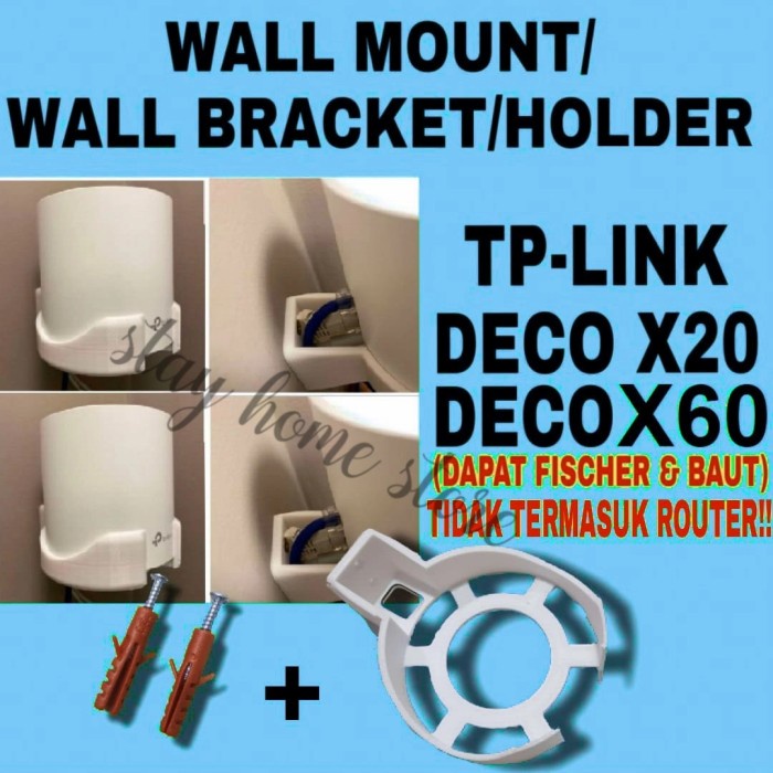 PREMIUM Tp Link Deco X60 X20 Wall Mount Wall Bracket